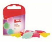 Apli Clipsuri din plastic Apli, tip floare, 8 buc/set