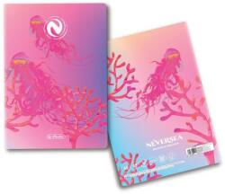 Herlitz Caiet Herlitz A5, 48 file, patratele, colturi rotunjite, motiv Neversea, diverse modele HZ9490410 (9490410)