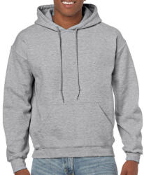 Gildan Uniszex Pulóver Kapucnis Hosszú ujjú Gildan Heavy Blend Hooded Sweat - 4XL, Sportszürke