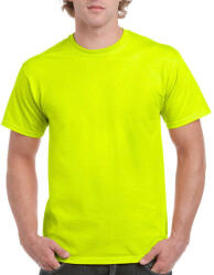 Gildan Uniszex póló Rövid ujjú Gildan Ultra Cotton Adult T-Shirt - L, Safety zöld