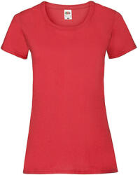 Fruit of the Loom Női póló Csapott ujjú Fruit of the Loom Valueweight T Lady-Fit - M (12), Piros
