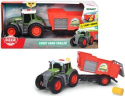 Dickie Toys Jucarie Dickie Toys - Tractor cu remorca, remorca agricola Fendt (203734001)