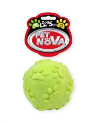 PET NOVA DOG LIFE STYLE 6 cm-es golyó hanggal, sárga, menta ízesítéssel