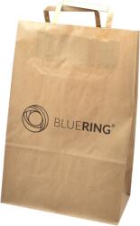 Bluering Szalagfüles papírtáska 32x17x33cm Bluering® barna (43065) - tonerpiac