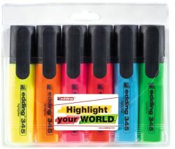 edding Textmarker Edding 345, varf retezat 2-5 mm, 6 bucati/set (ED345600) - birotica-asp