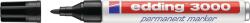 edding Marker permanent Edding 3000, varf 1.5-3 mm, negru (ED30001) - birotica-asp
