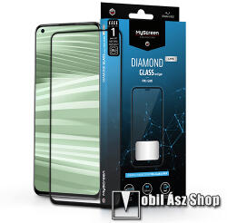 MyScreen Realme GT2, GT Neo2, MYSCREEN DIAMOND GLASS LITE EDGE üvegfólia, 9H, Full, Fekete