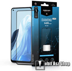 MyScreen Oppo Reno7 5G, Find X5 Lite, MYSCREEN DIAMOND GLASS LITE EDGE üvegfólia, 9H, Full, Fekete