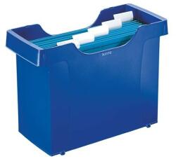 Leitz Függőmappa tároló, műanyag, 5 db függőmappával, Leitz Plus, kék