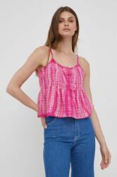 Pepe Jeans blúz pamutból Pam rózsaszín, női, mintás - rózsaszín S