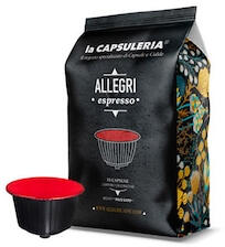 La Capsuleria Cafea Allegri Espresso, 100 capsule compatibile Nescafe Dolce Gusto, La Capsuleria (DG02-100)