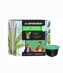 La Capsuleria Ceai verde matcha, menta si lemn dulce, 96 capsule compatibile Dolce Gusto, La Capsuleria (DG33-96)