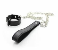Kiotos Leather Buckle Ring with Leash