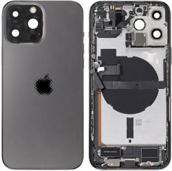 Apple iPhone 13 Pro Max - Hátsó Ház Apró Alkatrészekkel (Graphite), Graphite