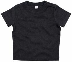 Babybugz Egyszínű csecsemő póló - Fekete | 6-12 hónap (BZ02-1000036108)
