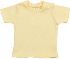Babybugz Egyszínű csecsemő póló - Enyhén sárga | 12-18 hónap (BZ02-1000036085)