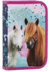 PASO Lovas kihajtható tolltartó - Love Horses (PJKO23)