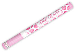 PartyDeco S. r. o Konfetti kilövő ágyú, 60 cm, szirom, rózsaszín