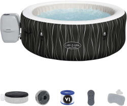 Bestway Lay-Z-Spa Hollywood AirJet 196x66 cm kerek Felfújható jakuzzi LED világítással - szürke (HMC 031) (CH60059)