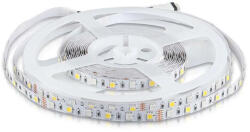 V-TAC Bandă LED 5050, 8W, 60 LEDs, 12V, IP20, RGB + 3000K (46516-)