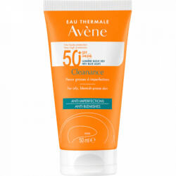 Avène - Lotiune cu protectie solara pentru ten acenic Avene Cleanance SPF 50+ TRIASORB, 50 ml