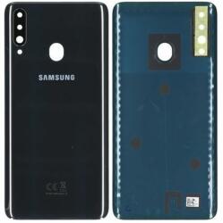 Samsung Galaxy A20s A207F - Carcasă Baterie (Black) - GH81-19446A Genuine Service Pack, Negru