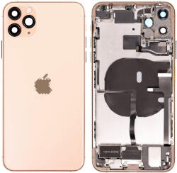 Apple iPhone 11 Pro Max - Carcasă Spate cu Piese Mici (Gold), Gold
