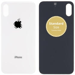Apple iPhone X - Sticlă Carcasă Spate (Silver), Silver