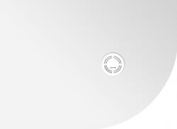 POLYSAN Flexia balos öntött márvány zuhanytálca 110x80 cm, fehér 91261 (91261)