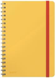 Leitz Caiet de birou LEITZ Cosy, carton laminat, coperta dura, B5, 80 coli, cu spira, matematica, galben chihlimbar (L-44840019)