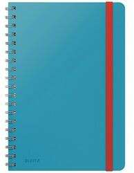 Leitz Caiet de birou LEITZ Cosy, carton laminat, coperta dura, B5, 80 coli, cu spira, dictando, albastru celest (L-45270061)