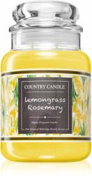 The Country Candle Company Farmstand Lemongrass & Rosemary lumânare parfumată 680 g