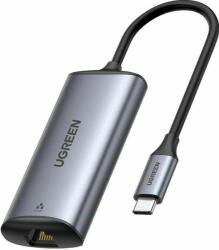 UGreen ADAPTOR RETEA Ugreen, "CM275" extern, USB-C la port RJ-45, 2.5 Gbps, gri "70446" (include TV 0.18lei) - 6957303874460 (70446)