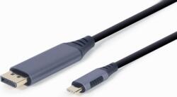 Cablexpert CC-USB3C-DPF-01-6 USB-C - DisplayPort kábel 1.8m - Fekete (CC-USB3C-DPF-01-6)