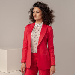 Willsoor Sacou damă roșu cu model uniform 13981