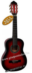 MSA K-8 RB, 1/4-es redburst színű gyermek klasszikus gitár