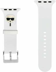 Karl Lagerfeld szilikon óra szíj, fehér, Apple watch 38/40/41mm