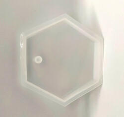  Szilikon öntőforma átlátszó - hatszög 8*1, 2cm (38176)
