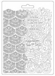  Öntőforma lágy PVC A5 - Zene (37929)