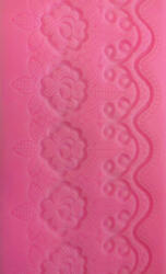 Papelito Szilikon öntőforma - Sorminta, rózsa és csipke 33, 5*10, 5*0, 4 cm 35162 (35162)