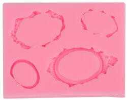  Szilikon öntőforma - Medál foglalatok 7, 5*10*1, 2cm (26654)