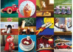 EUROGRAPHICS - Puzzle Funny Mice - 1 000 piese