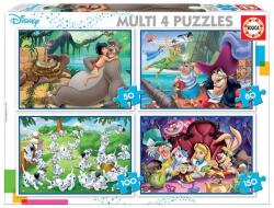 Educa - Puzzle 4x Disney Fairy Tale Puzzle - 40 - 99 piese