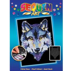 Sequin Art 25X34 Wolf