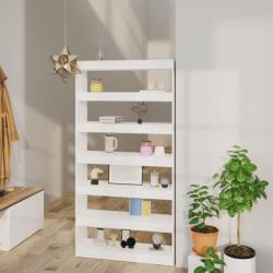 vidaXL Bibliotecă/Separator cameră, alb, 100x30x198 cm, lemn compozit (811772) Biblioteca