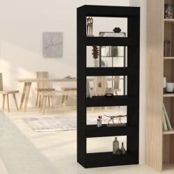 vidaXL Bibliotecă/Separator cameră, negru, 60x30x166 cm, PAL (811674) Biblioteca