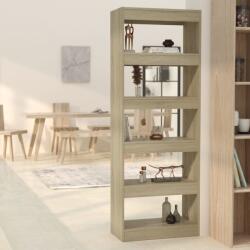 vidaXL Bibliotecă/Separator cameră, stejar sonoma, 60x30x166 cm, PAL (811676) Biblioteca