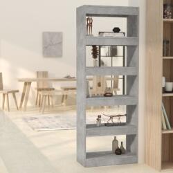 vidaXL Bibliotecă/Separator cameră, gri beton, 60x30x166 cm, PAL (811677) Biblioteca