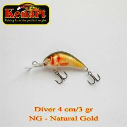 Kenart Vobler KENART Diver Floating 4cm/3gr, NG, Natural Gold (DIV4F-NG)