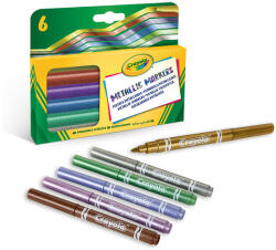Crayola Crayola: Set markere în culori metalice - 6 buc (58 8828)